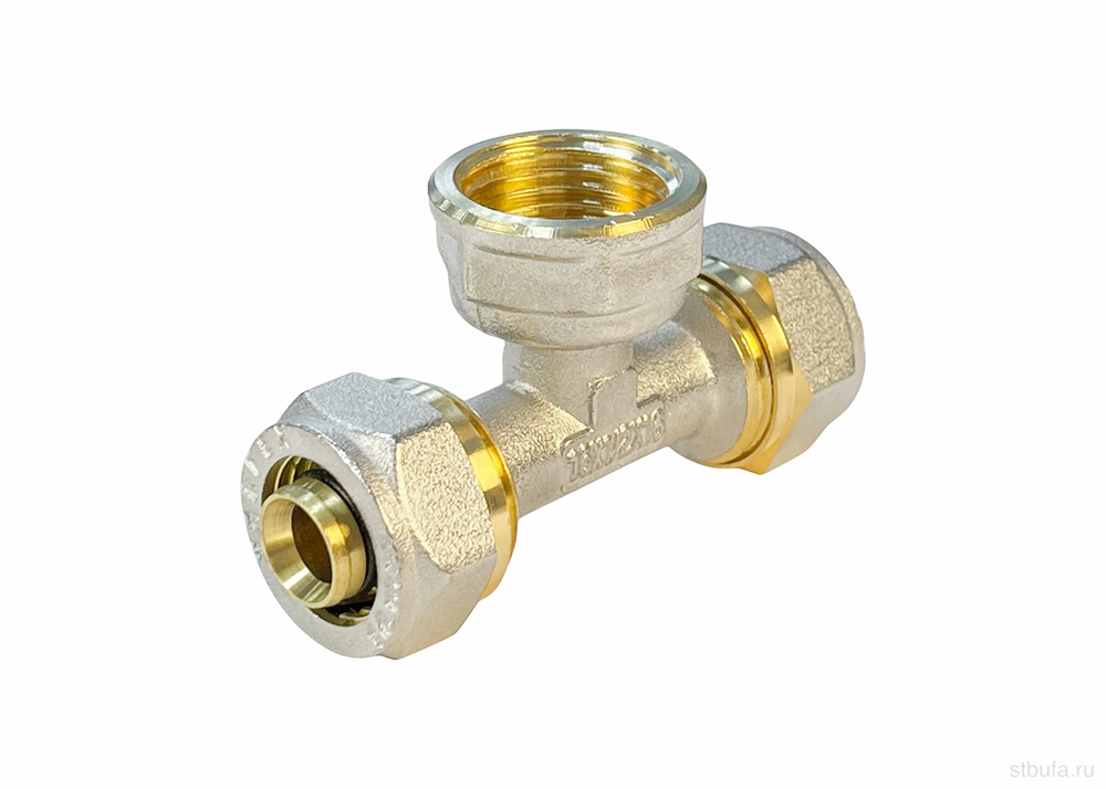 Тройник обжимной с переходом на ВР VALFEX 16х1/2х16" (160/10) К