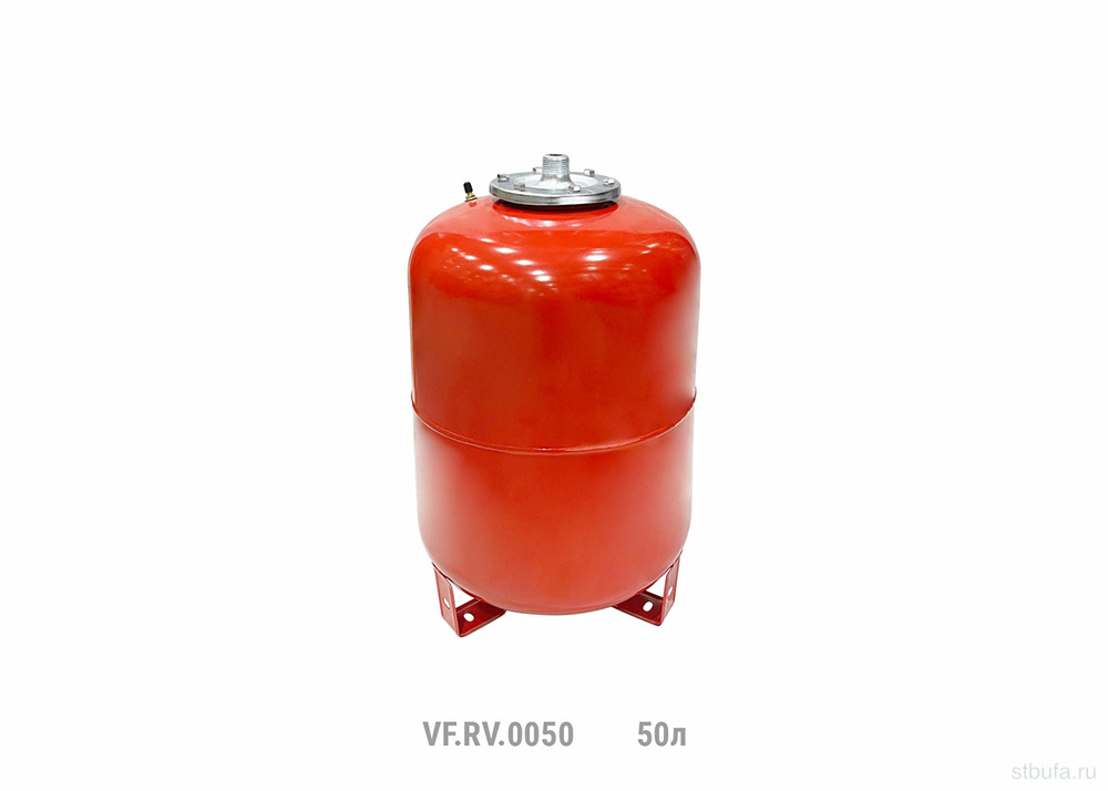 Расширительный бак верт. VALFEX .RV 50л. (КРАСНЫЙ) (с мал.ножками)