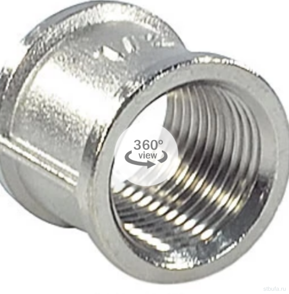 Муфта 1 1/4'' внутр/внут ЛАТ/НИКЕЛЬ Ду32 SantechSystems (5)