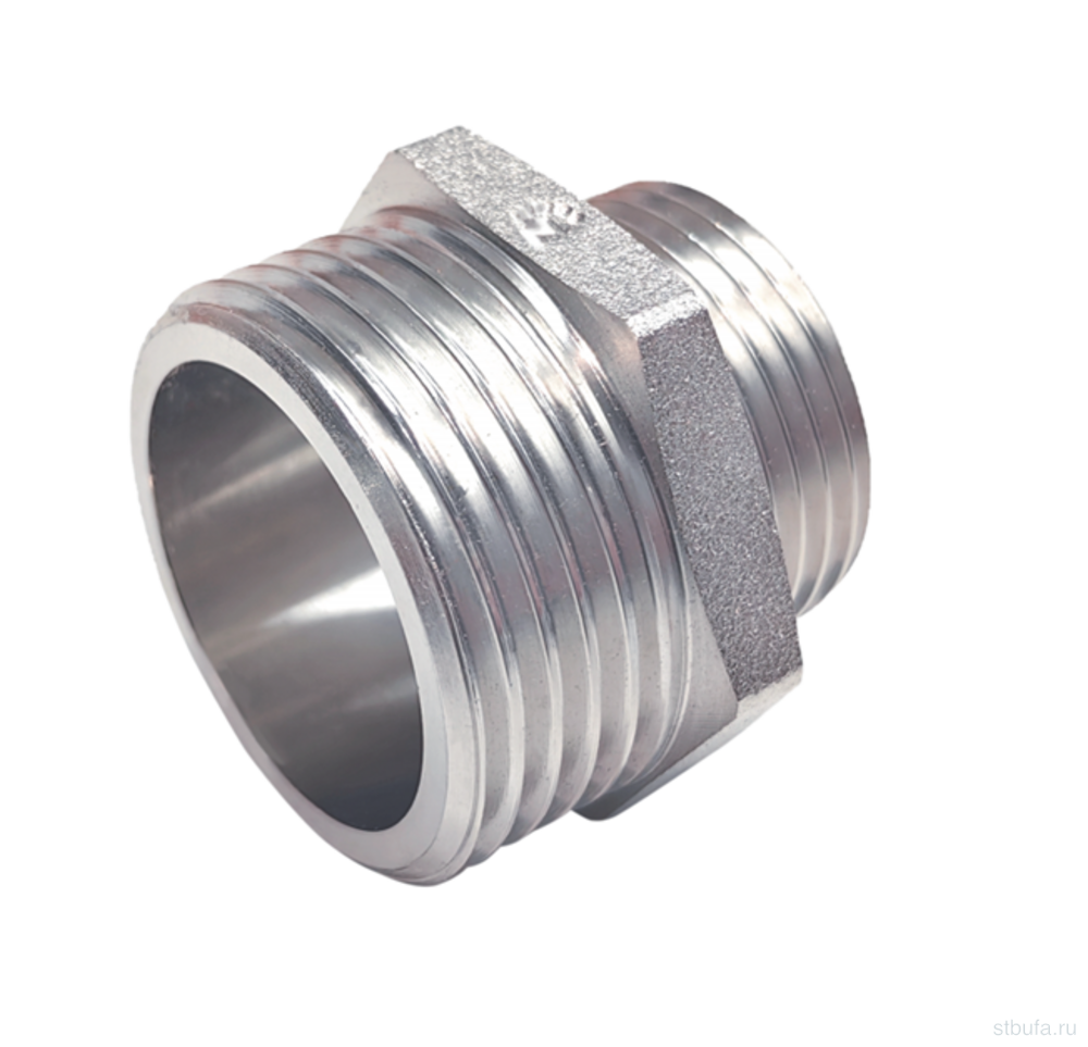 Ниппель переходной никелированный 1/2ш *1/4ш (ZEISSLER)