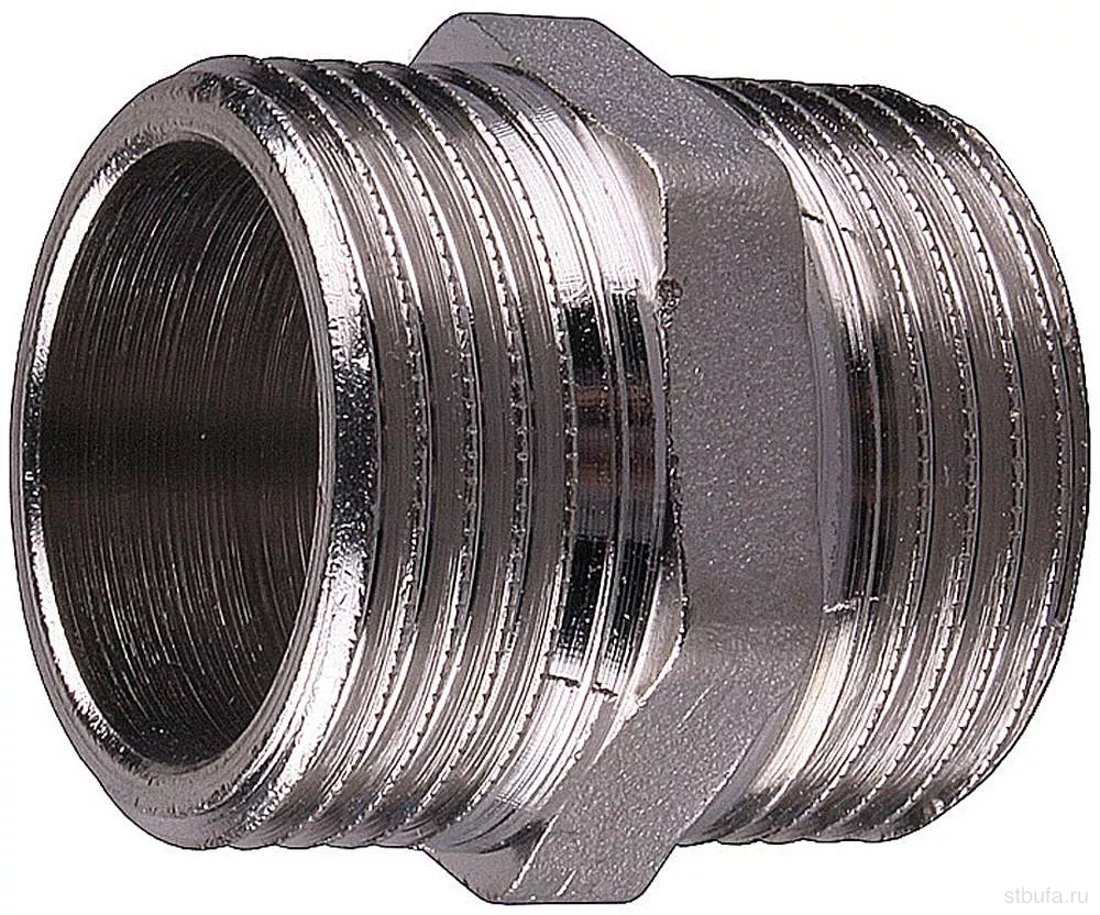 Ниппель хромированный 1/2" ш/ш TIM (10/300)