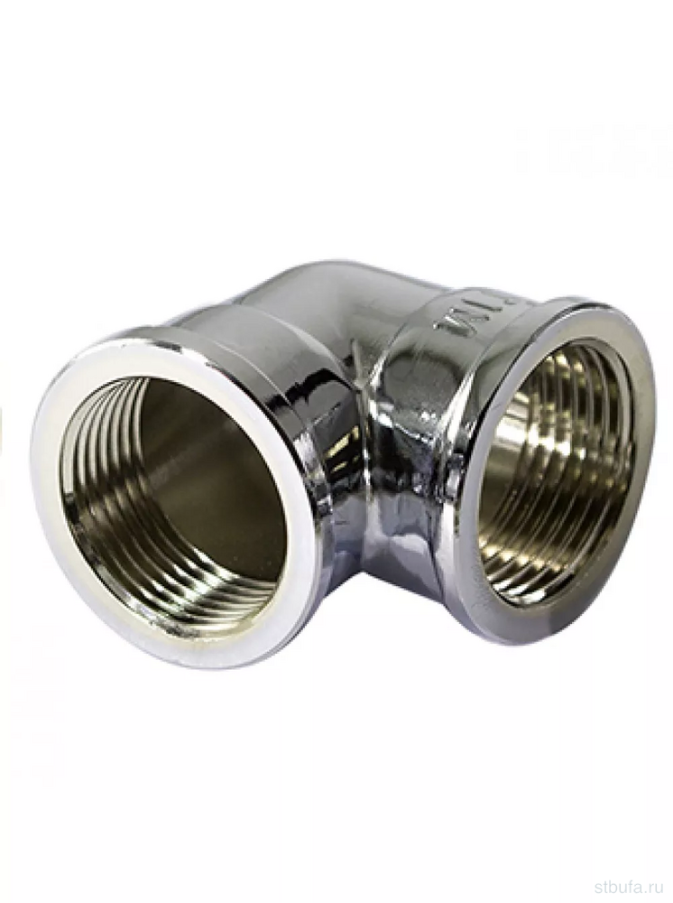 Уголок хромированный 1/2" г/г TIM (10/100)