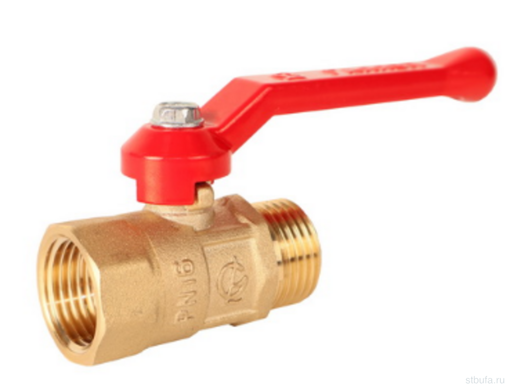 Кран шаровой ПРАКТИК 1/2" г/ш рычаг 121 DN15 ГАЛЛОП (80)