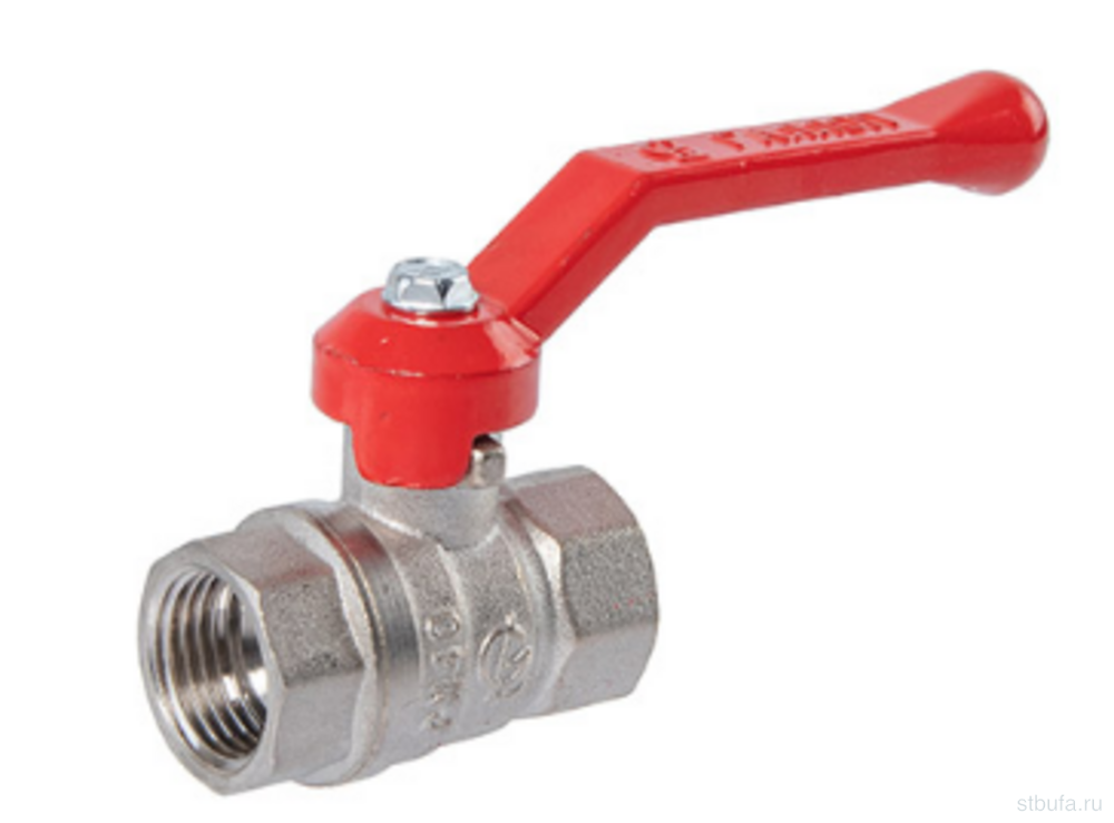 Кран шаровой 1/2" г/г рычаг Стандарт НИКЕЛЬ 220 DN15 PN40 ГАЛЛОП (60)
