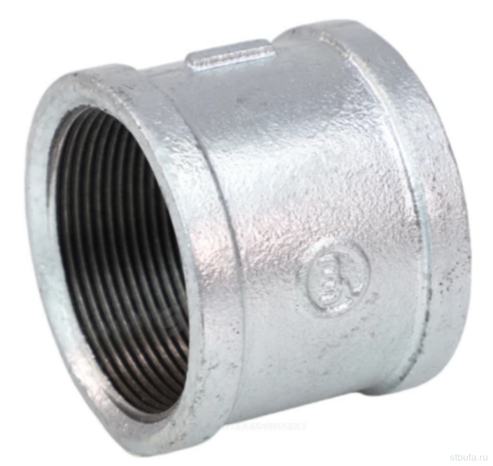 Муфта 1 1/4" г/г прямая чугун оцин ДУ 32 FITTEX PLUS