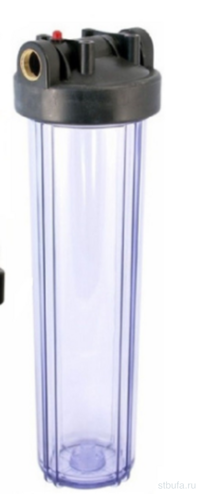 Магистральный фильтр стандарт BigBlue 20" 2P NP-1" Прозрачный.(без модуля)