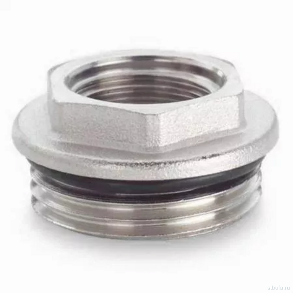Футорка с уплотнительным кольцом 1/2" г * 3/4" ш,никелированный TIM (10/250)