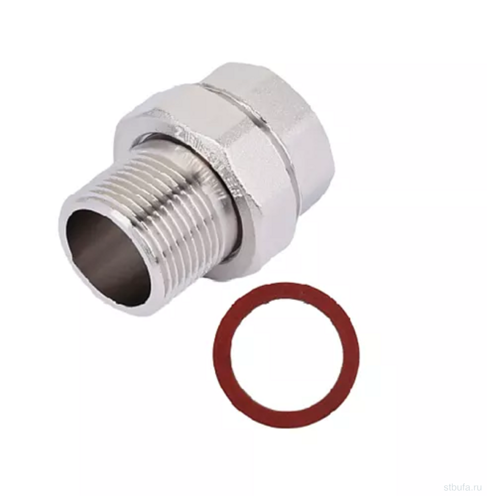 Муфта американка для прямого соединения никелированная 2"г/ш Zeissler (2/10)