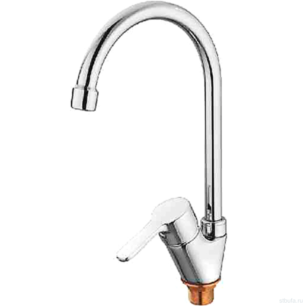 Смеситель для кухни LEDEME L5803 с гайкой, латунь, хром (1/10)