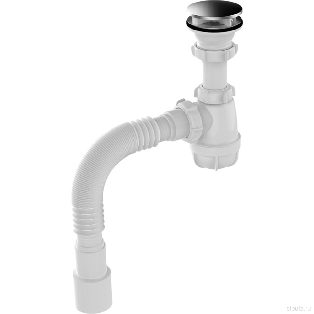 Сифон для умывальника ZEGOR 1 1/2" х40 декор. крыш. метал. Реш. с гт 40х40/50 Z-PRO-3007