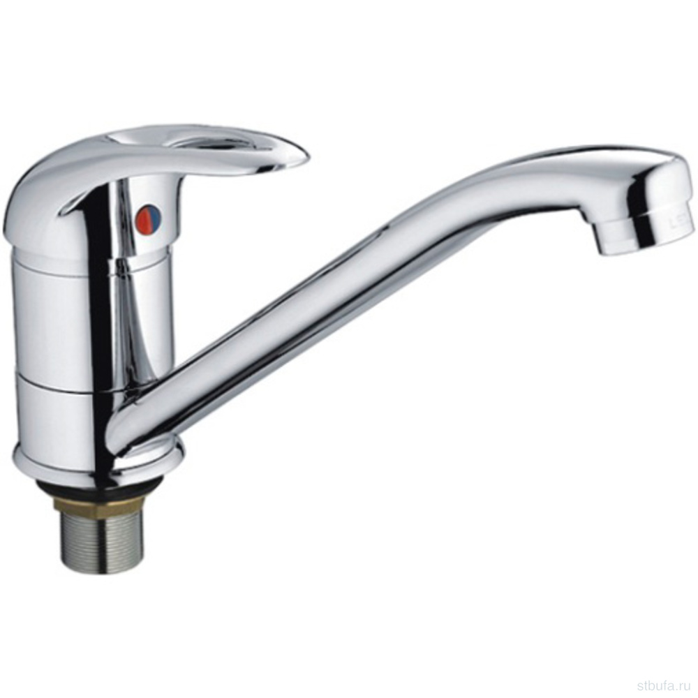 Смеситель для кухни LEDEME L4902-B цинк, хром, крепление: BM01 (гайка М28*1.5) (1/10)