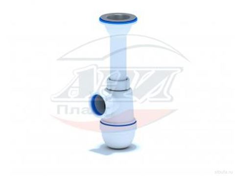 Сифон для мойки АНИ C0500 1 1/2 дюйма 40 мм с литым выпуском (50)