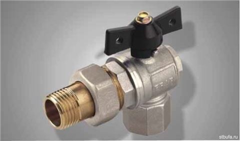 Кран шар. 3/4" г/ш(F/M) угл. бабочка F215.05 FR215-3/4 F/M FRAP (8/48)