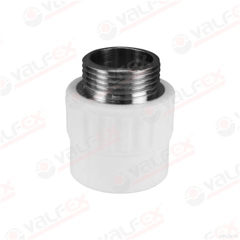 ППРС (полипропилен) Муфта комб. н/р D20*3/4 (25/100), Valfex