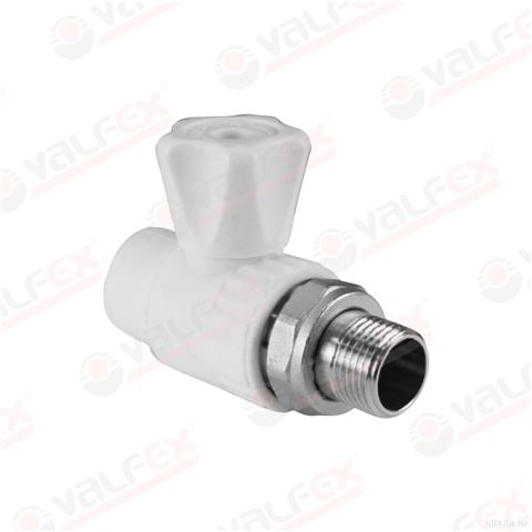 ППРС (полипропилен) Кран шаровой для радиатора D25*3/4 прямой. Valfex (10/50)