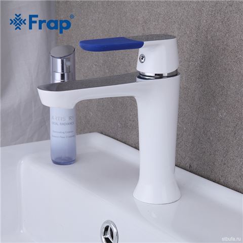 Смеситель FRAP раковина 35мм F1034 - белый/хром.
