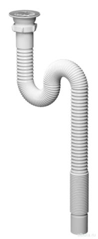 Гофросифон 1 1/4"*40/50 удлиненный F213 Акватер/Сандесант (60)