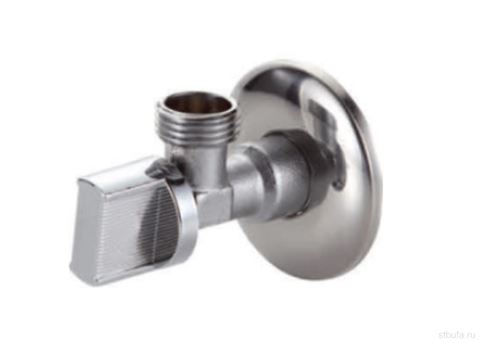 Вентиль угловой для подключения сантехприборов НР-НР 1/2" x 3/8" FRAP F219.03.3 (20/120)
