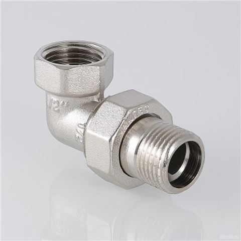 Сгон угловой разъемный (американка) VALTEC 1/2'' вн.-нар.