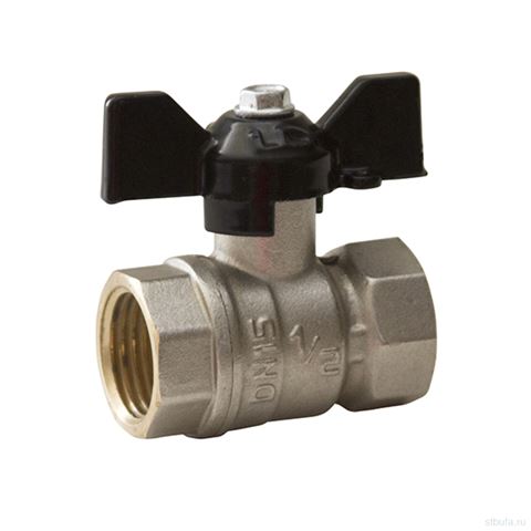 Кран шар. 3/4'' вн/вн бабочка DN20 PN40 LD PRIDE (22)