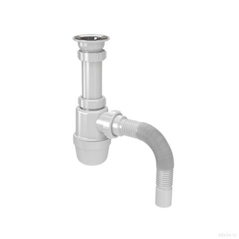 Сифон для умывальника 1 1/4"*40 с удл.горловиной 40*50 S2015 Акватер/Сандесант (45)