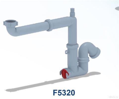 Сифон АНИ 1 1/2"* 40 смещенный отвод, без выпуска F5320 (25)