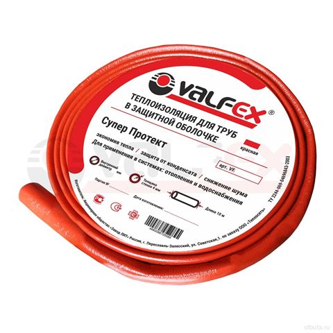 Теплоизоляция 18x4 мм VALFEX 10м Красная