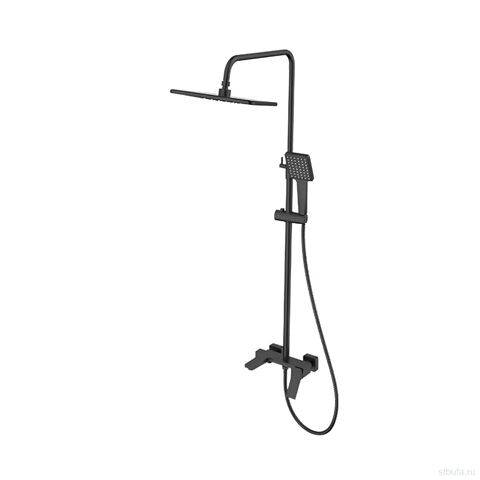 Душевая система, тропический душ, латунь VALFEX Vega Black (4)