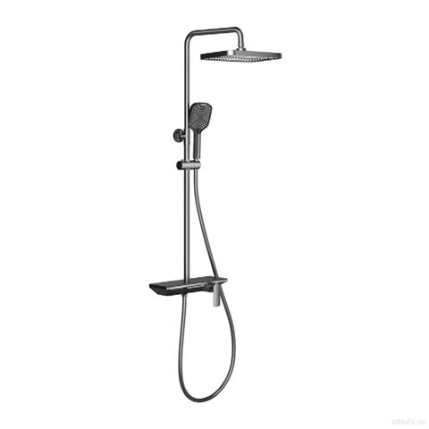 Душевая система (гарнитур) GAPPO G2496-19, латунь, оружейная сталь (1/3)