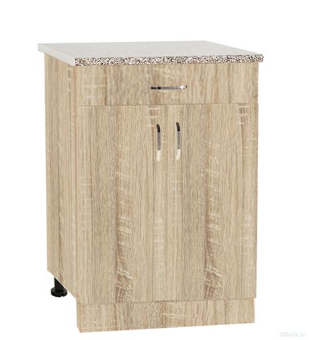 Стол рабочий кухонный 600 дуб сонома (1 ящик)