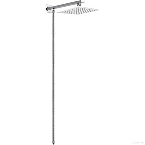 Верхний душ с креплением и шлангом LEDEME L2417 тропический душ L15-1 (20x20 см) хром (1)