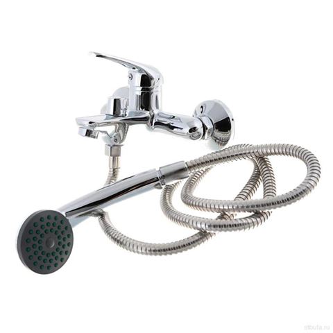 Смеситель для ванны LEDEME L3039-B с монолитным коротким изливом, цинк, хром (1/10)